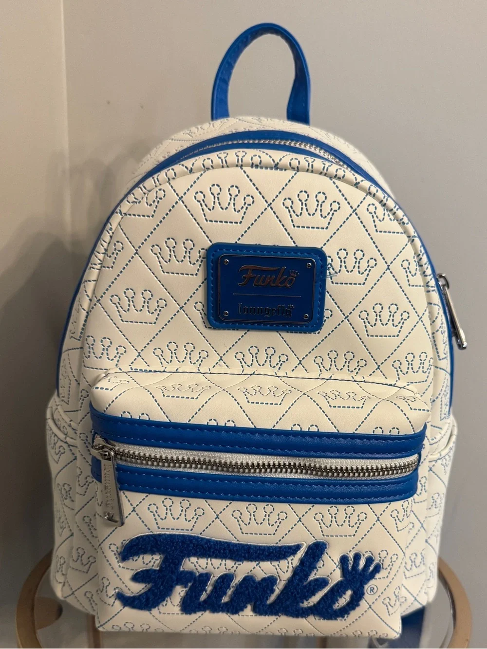 Funko Loungefly Embroidered Crown Pattern Mini Backpack - Picture 1 of 5